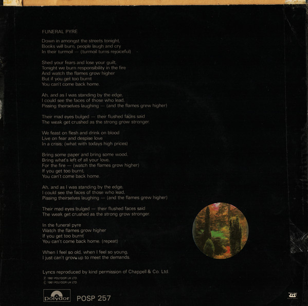 The Jam - Funeral Pyre | Polydor (POSP 257) - 2