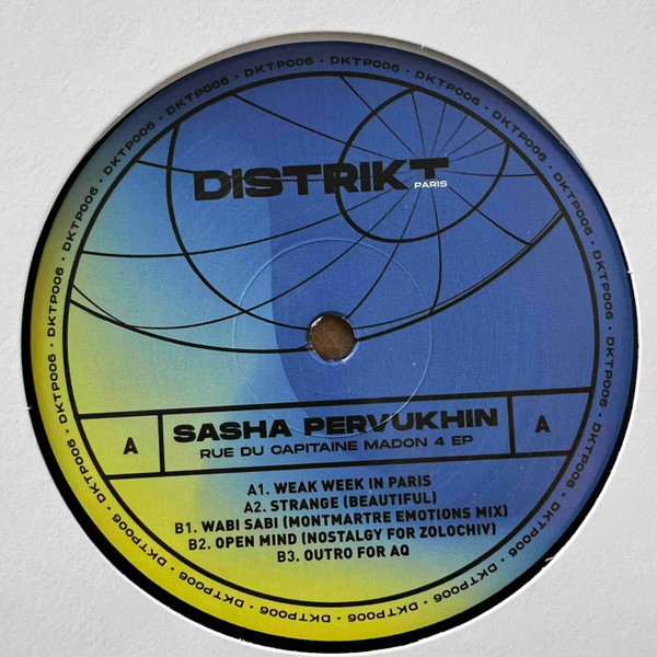 Sasha Pervukhin - Rue Du Capitaine Madon 4 EP | Distrikt Paris (DKTP06)