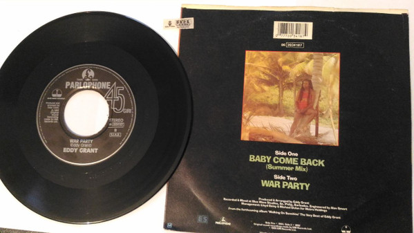 Eddy Grant - Baby Come Back | Blue Wave Records (06 2034187) - 2