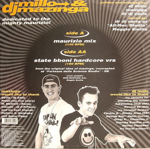 DJ Millo & Mazinga - Maurizio '96 | PZ Productions (PZ 044)