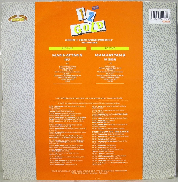 Manhattans - Crazy / You Send Me | Old Gold (OG 4029) - 2