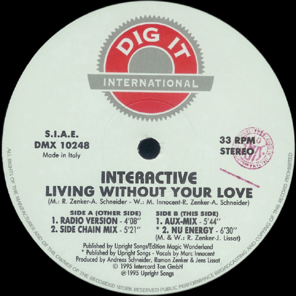 Interactive - Living Without Your Love | Dig It International (DMX 10248) - main Interactive - Living Without Your Love | Dig It International (DMX 10248) - main