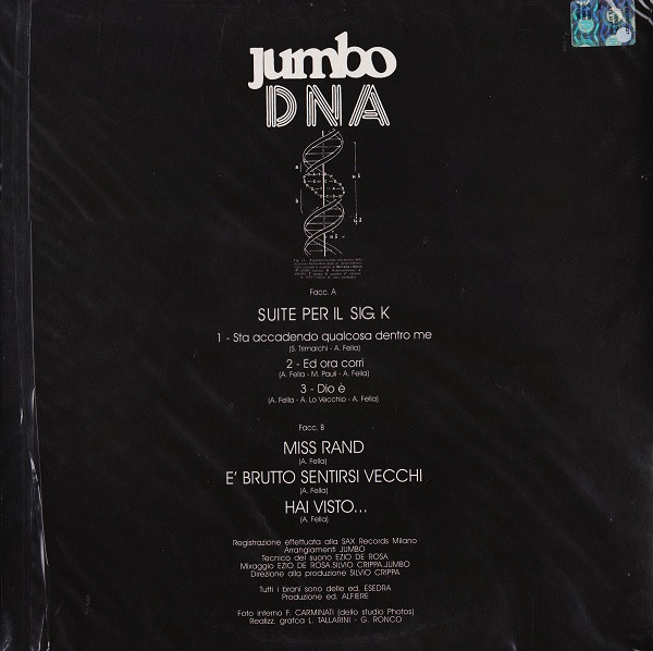 Jumbo - DNA | Vinyl Magic (VM LP 082) - 2