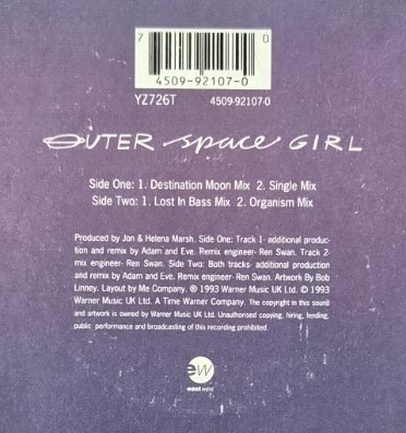 The Beloved - Outer Space Girl | EastWest (YZ726T) - 3