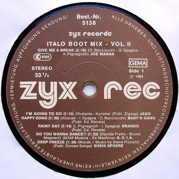 Various - Italo Boot Mix Vol. 2 | ZYX Records (5138) - 3