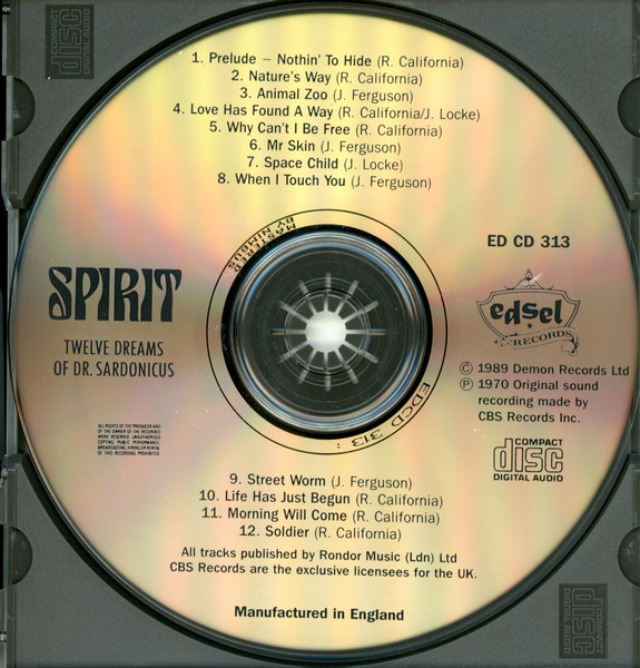 Spirit - Twelve Dreams Of Dr. Sardonicus | Edsel Records (ED CD 313) - 3