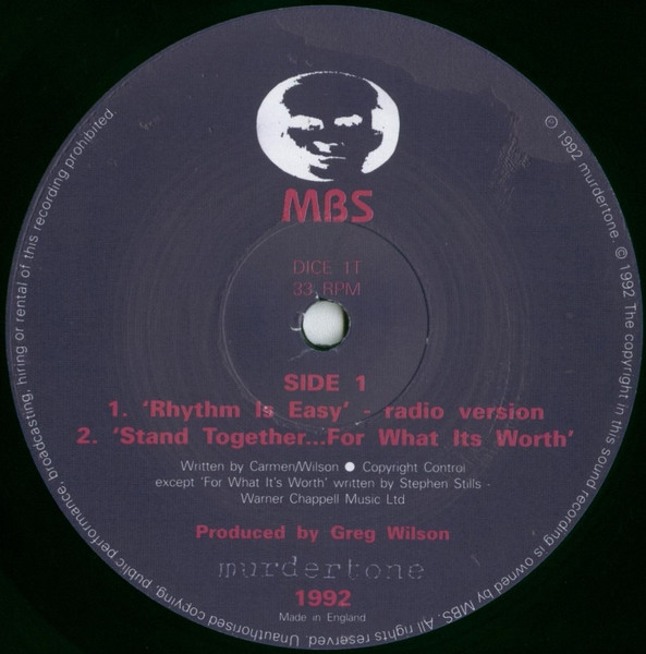 Mind Body & Soul - Rhythm Is Easy / Stand Together...For What Its Worth | Murdertone (DICE 1T) - 2 Mind Body & Soul - Rhythm Is Easy / Stand Together...For What Its Worth | Murdertone (DICE 1T) - 2