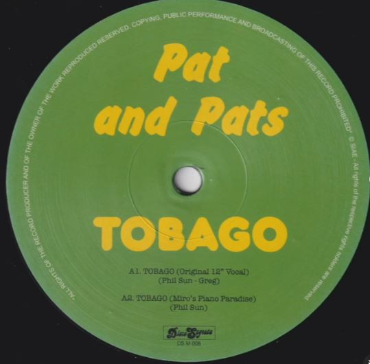 Pat And Pats - Tobago | Disco Segreta (DS M 006) - 2 Pat And Pats - Tobago | Disco Segreta (DS M 006) - 2
