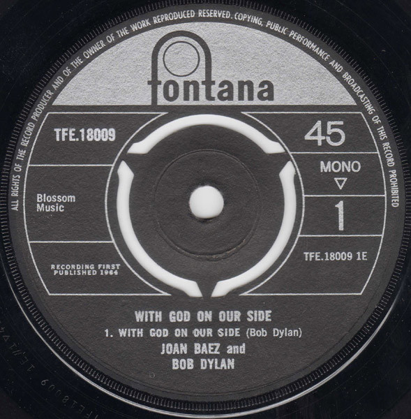 Bob Dylan / Pete Seeger / Joan Baez - With God On Our Side | Fontana (TFE 18009) - 3