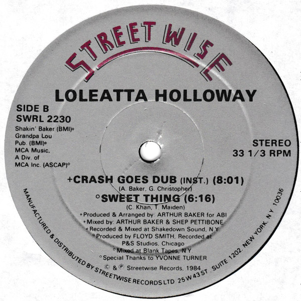 Loleatta Holloway - Crash Goes Love | Streetwise (SWRL 2230) - 4 Loleatta Holloway - Crash Goes Love | Streetwise (SWRL 2230) - 4