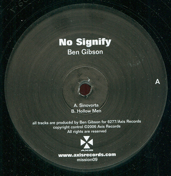 Ben Gibson - No Signify | 6277 (mission09) - main