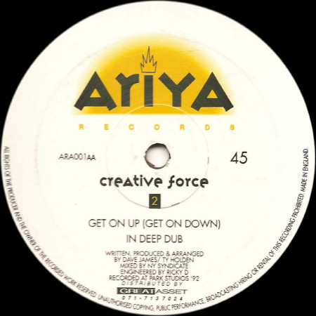 Creative Force - Future Vibe | Ariya Records (ARA 001) - 2 Creative Force - Future Vibe | Ariya Records (ARA 001) - 2