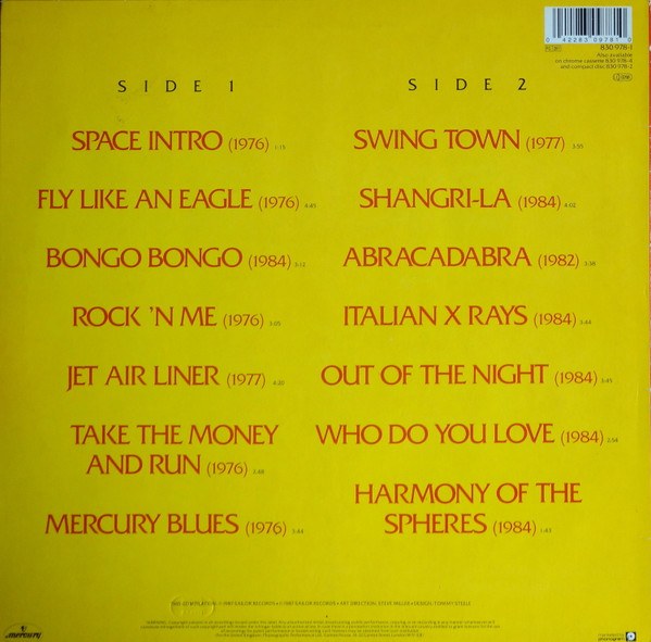 Steve Miller Band - Greatest Hits 1976-1986 | Mercury (830 978-1) - 2