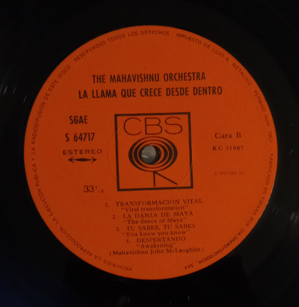 Mahavishnu Orchestra With John McLaughlin - The Inner Mounting Flame | CBS (S 64717) - 4