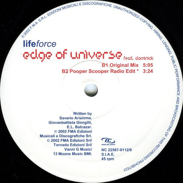 Edge Of Universe Feat. Dominick - Lifeforce | No Colors (NC 22567-0112/0) - 2 Edge Of Universe Feat. Dominick - Lifeforce | No Colors (NC 22567-0112/0) - 2