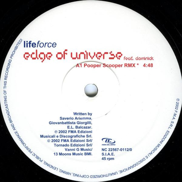 Edge Of Universe Feat. Dominick - Lifeforce | No Colors (NC 22567-0112/0) - main Edge Of Universe Feat. Dominick - Lifeforce | No Colors (NC 22567-0112/0) - main