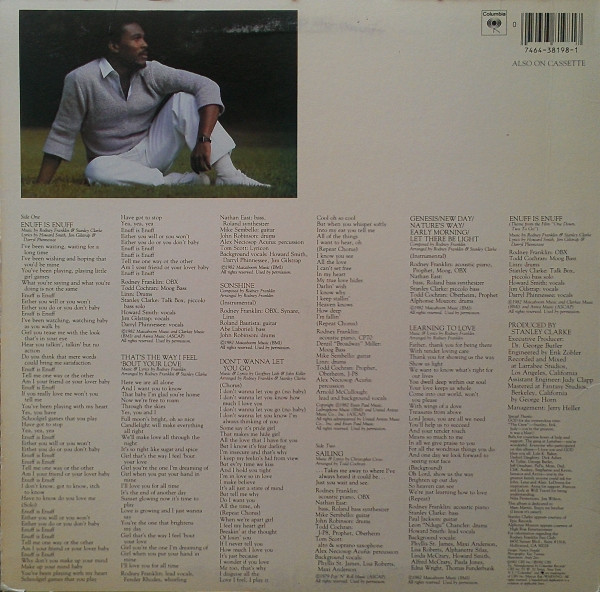 Rodney Franklin - Learning To Love | Columbia (FC 38198) - 2
