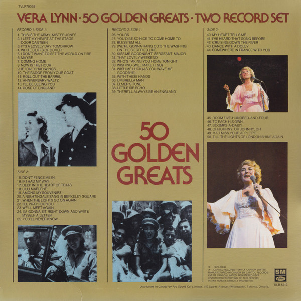 Vera Lynn - 50 Golden Greats | Capitol Special Markets (SLB 8212) - 2 Vera Lynn - 50 Golden Greats | Capitol Special Markets (SLB 8212) - 2