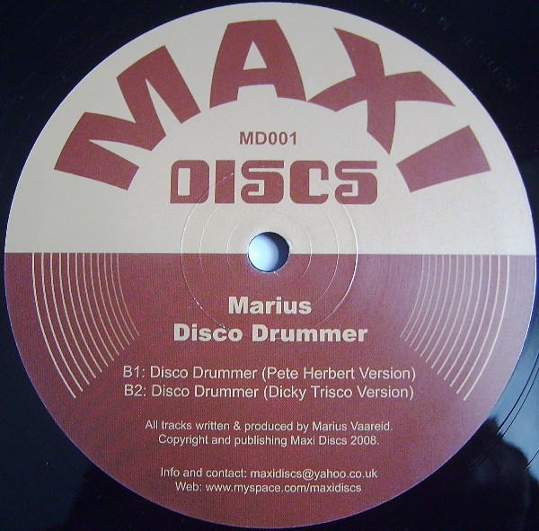 Marius Våreid - Disco Drummer | Maxi Discs (MD001)
