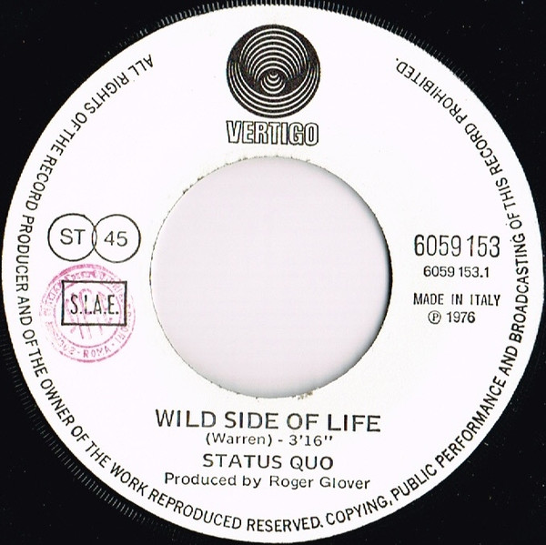 Status Quo - Wild Side Of Life | Vertigo (6059 153) - 3