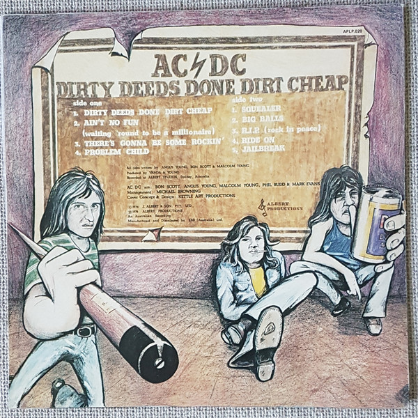 AC/DC - Dirty Deeds Done Dirt Cheap | Albert Productions (APLP.020) - 2