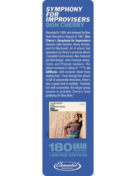 Don Cherry - Symphony For Improvisers | Elemental Music (700235) - 3 Don Cherry - Symphony For Improvisers | Elemental Music (700235) - 3