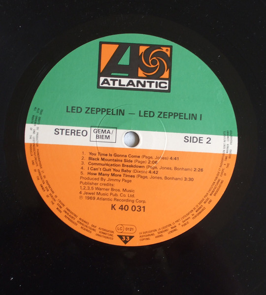 Led Zeppelin - Led Zeppelin | Atlantic (ATL 40 031 (SD 8216)) - 4 Led Zeppelin - Led Zeppelin | Atlantic (ATL 40 031 (SD 8216)) - 4