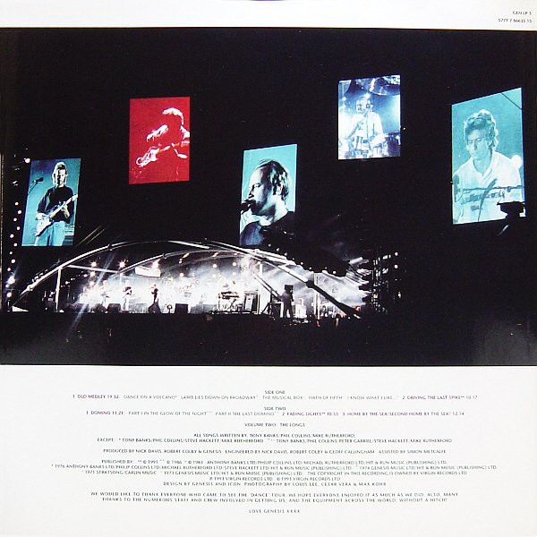 Genesis - Live / The Way We Walk (Volume Two: The Longs) | Virgin (GEN LP 5) - 3