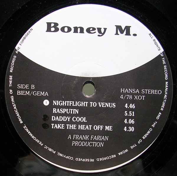 Boney M. - Boney M. | Hansa (4/78 XOT) - 2 Boney M. - Boney M. | Hansa (4/78 XOT) - 2