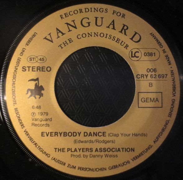 The Players Association - Turn The Music Up! | Vanguard (006 CRY 62 697) - 2
