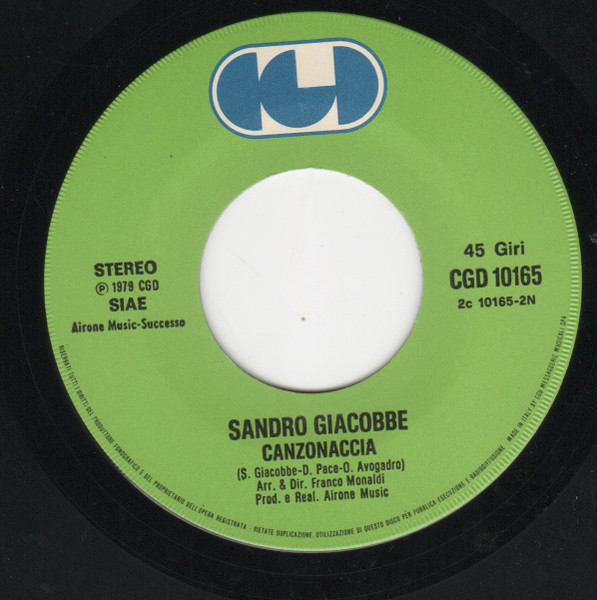 Sandro Giacobbe - Blu | CGD (CGD 10165) - 4