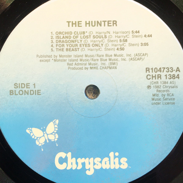 Blondie - The Hunter | Chrysalis (CHR 1384) - 3