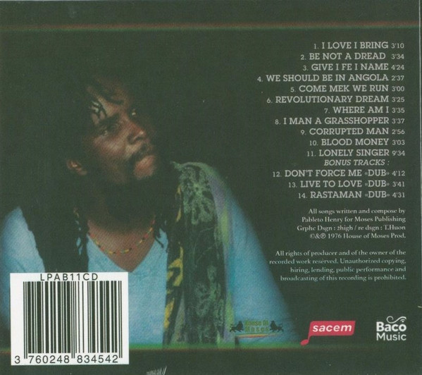 Pablo Moses - Revolutionary Dream | Baco Records (LPAB11CD) - 2 Pablo Moses - Revolutionary Dream | Baco Records (LPAB11CD) - 2