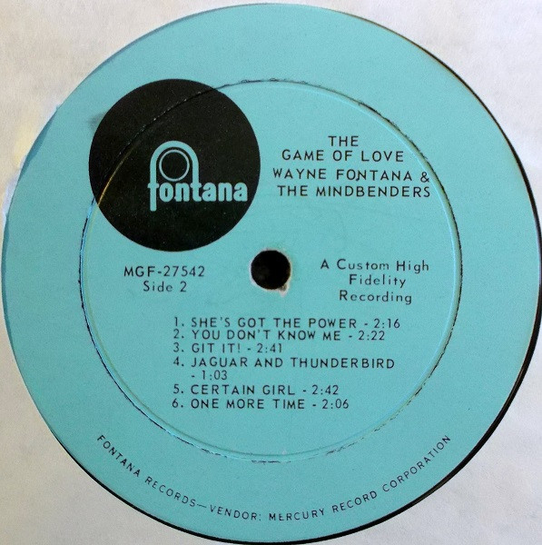 Wayne Fontana & The Mindbenders - The Game Of Love | Fontana (MGF 27542) - 4 Wayne Fontana & The Mindbenders - The Game Of Love | Fontana (MGF 27542) - 4