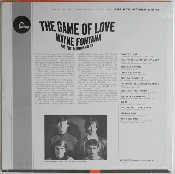 Wayne Fontana & The Mindbenders - The Game Of Love | Fontana (MGF 27542) - 2 Wayne Fontana & The Mindbenders - The Game Of Love | Fontana (MGF 27542) - 2