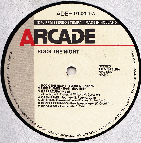 Various - Rock The Night | Arcade (01 0254 22) - 4 Various - Rock The Night | Arcade (01 0254 22) - 4