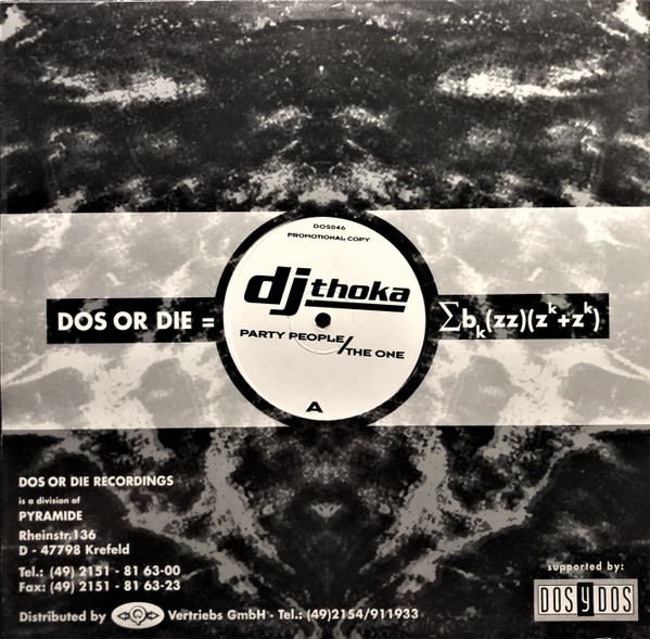 DJ Thoka - Party People / The One | Dos Or Die Recordings (DOS046) - 3