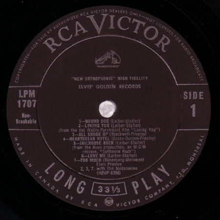 Elvis Presley - Elvis' Golden Records | RCA Victor (LPM-1707) - 2 Elvis Presley - Elvis' Golden Records | RCA Victor (LPM-1707) - 2