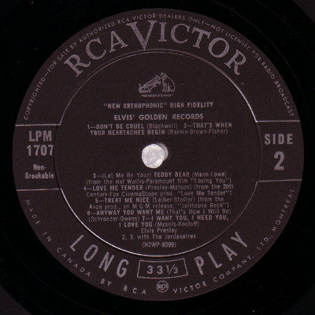 Elvis Presley - Elvis' Golden Records | RCA Victor (LPM-1707) - 3 Elvis Presley - Elvis' Golden Records | RCA Victor (LPM-1707) - 3