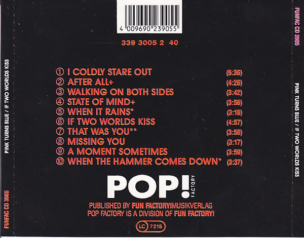 Pink Turns Blue - If Two Worlds Kiss | Pop Factory! (FUNFAC CD 3905) - 2