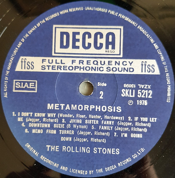 The Rolling Stones - Metamorphosis | Decca (SKLI 5212) - 4 The Rolling Stones - Metamorphosis | Decca (SKLI 5212) - 4