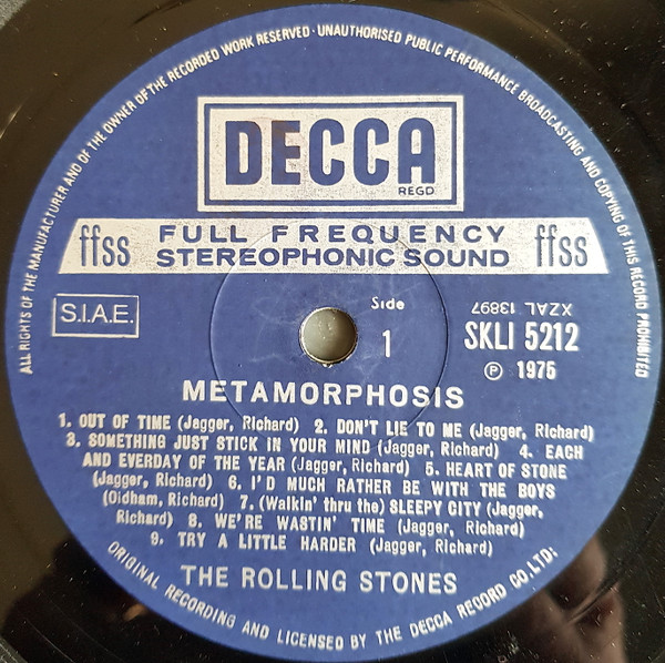 The Rolling Stones - Metamorphosis | Decca (SKLI 5212) - 3 The Rolling Stones - Metamorphosis | Decca (SKLI 5212) - 3