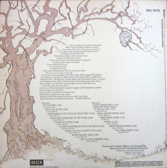 The Rolling Stones - Metamorphosis | Decca (SKLI 5212) - 2 The Rolling Stones - Metamorphosis | Decca (SKLI 5212) - 2