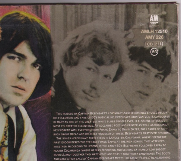 Captain Beefheart And The Magic Band - The Legendary A&M Sessions | A&M Records (AMY 226) - 2 Captain Beefheart And The Magic Band - The Legendary A&M Sessions | A&M Records (AMY 226) - 2