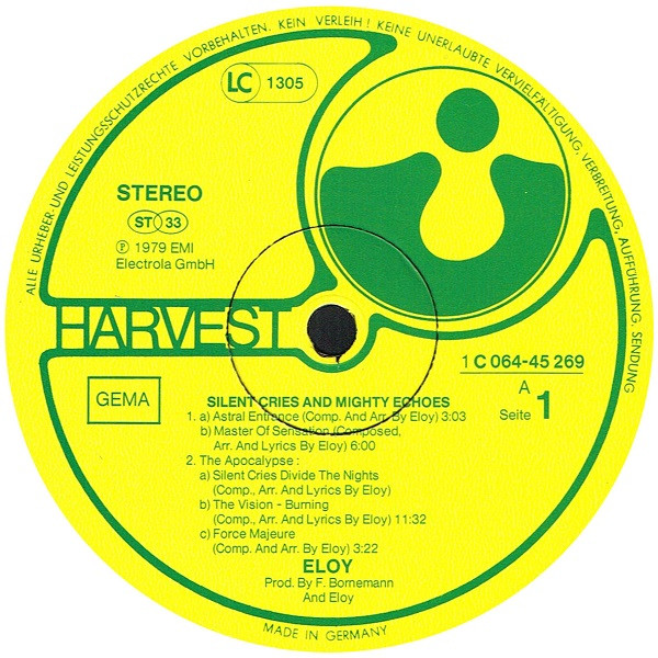 Eloy - Silent Cries And Mighty Echoes | Harvest (1 C 064-45 269) - 4