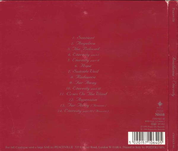 Anathema - Eternity | Peaceville (CDXVILE 64) - 2 Anathema - Eternity | Peaceville (CDXVILE 64) - 2
