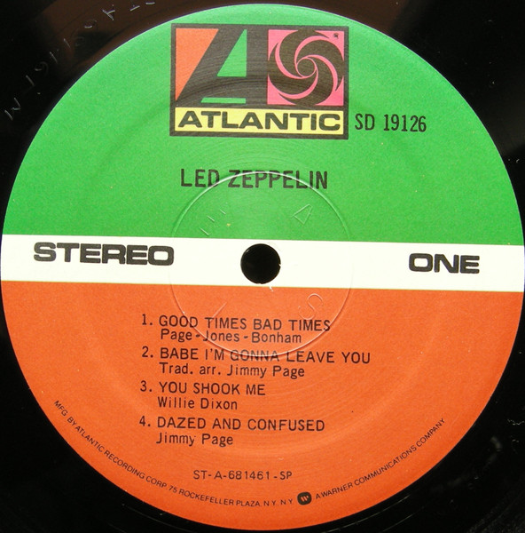 Led Zeppelin - Led Zeppelin | Atlantic (SD 19126) - 3 Led Zeppelin - Led Zeppelin | Atlantic (SD 19126) - 3