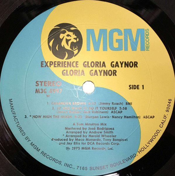 Gloria Gaynor - Experience Gloria Gaynor | MGM Records (M3G 4997) - 3