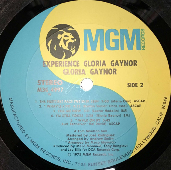 Gloria Gaynor - Experience Gloria Gaynor | MGM Records (M3G 4997) - 4