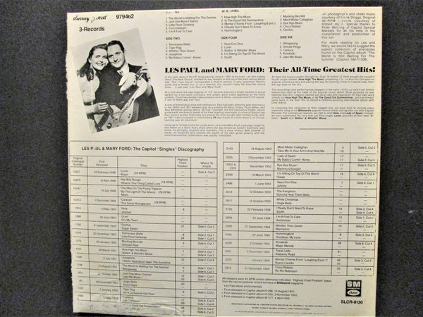 Les Paul & Mary Ford - Their All-Time Greatest Hits! | Capitol Special Markets (SLCR-8130) - 2 Les Paul & Mary Ford - Their All-Time Greatest Hits! | Capitol Special Markets (SLCR-8130) - 2